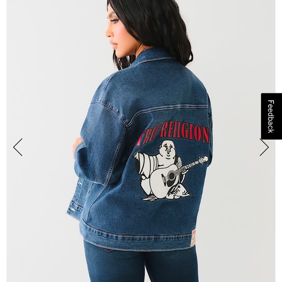 TRUE RELIGION OVERSIZED DENIM JACKET - Picture 5 of 13